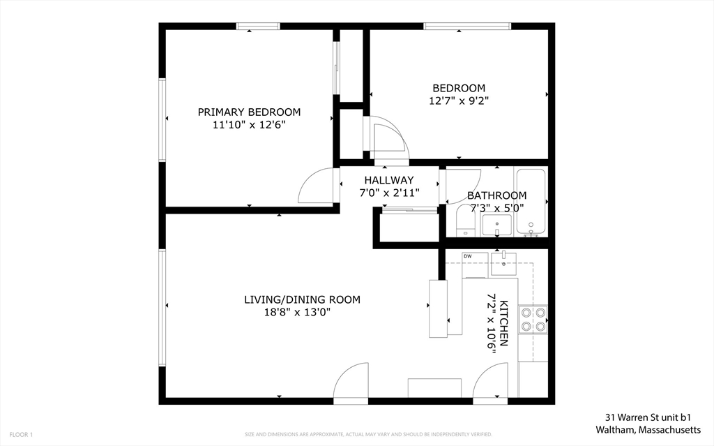 31 Warren Street, Unit B1 Waltham, MA 02453 - Photo 23 of 23