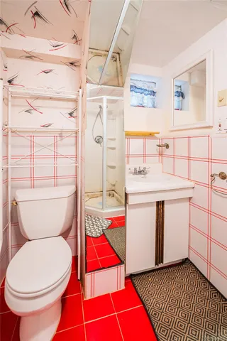 a patio with table and chairs