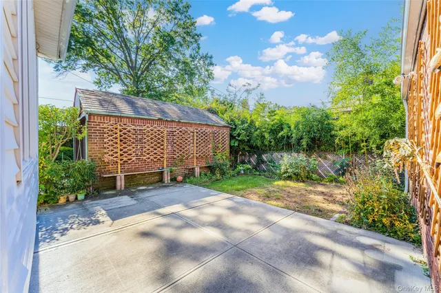 a view of outdoor space and deck