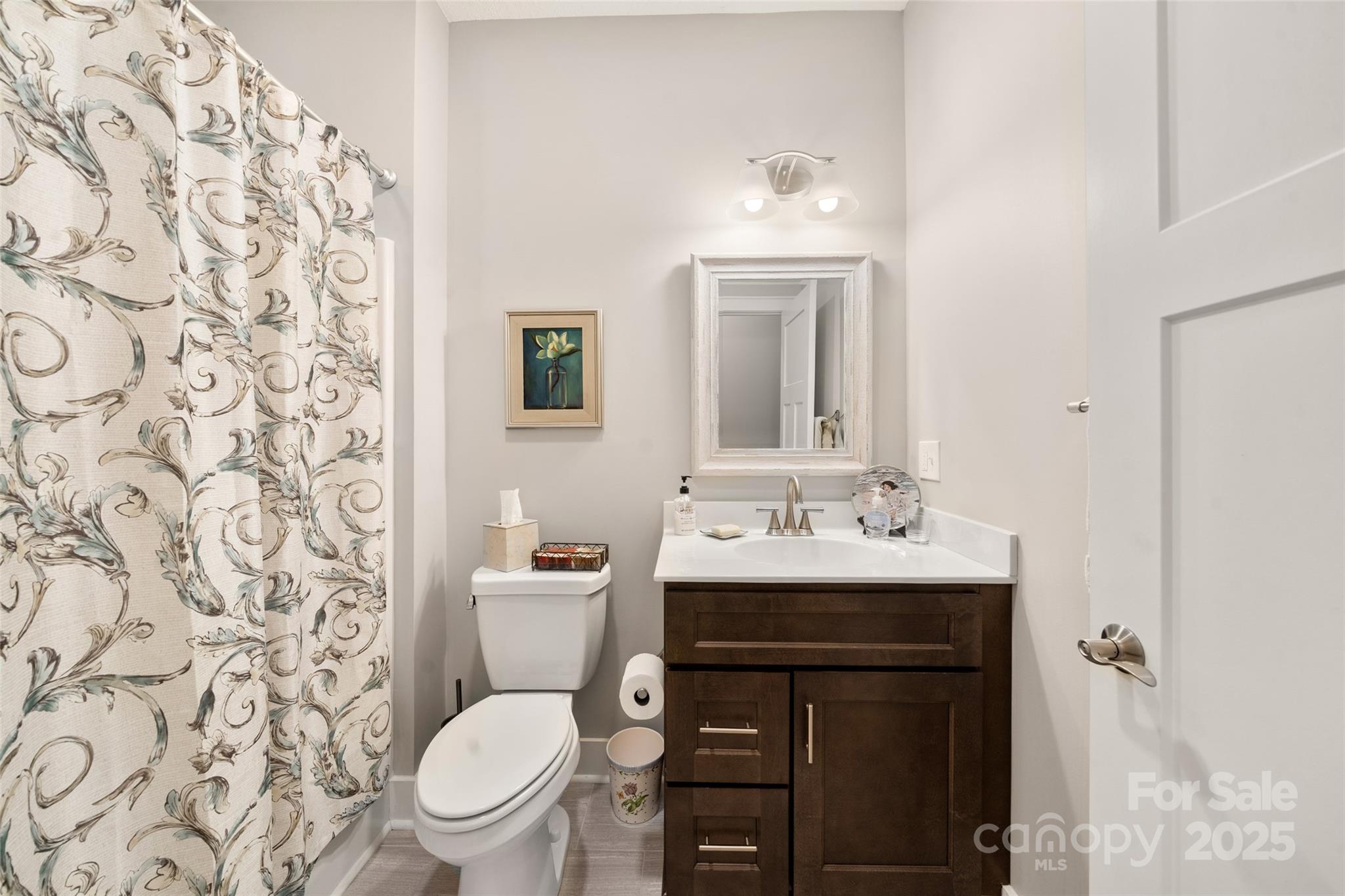9 Vedder Way Swannanoa, NC 28778 - Photo 21 of 33 a bathroom with a toilet a sink and a mirror