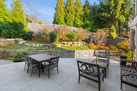 a brick building with a yard