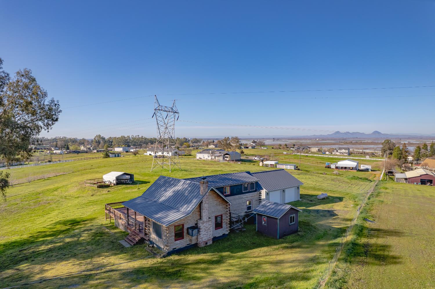 9798 Butte View Marysville, CA 95901 - Photo 50 of 55 an aerial view of a house with a ocean view