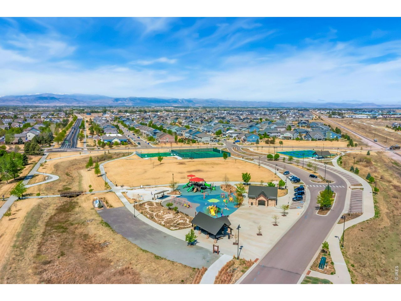 6759 Rainier Road Timnath, CO 80547 - Photo 20 of 30 an aerial view of ocean and residential houses with outdoor space