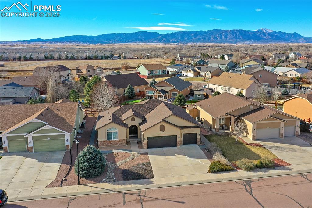 10484 Mile Post Loop Fountain, CO 80817 - Photo 2 of 50 an aerial view of a house with a yard
