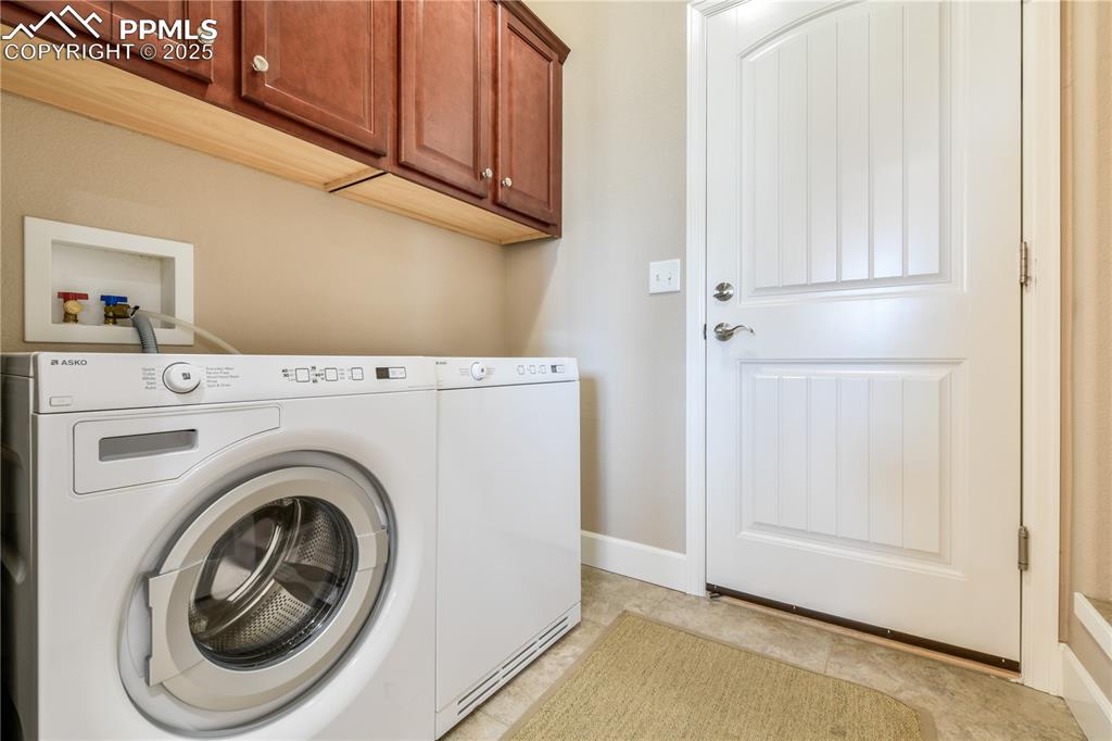 10484 Mile Post Loop Fountain, CO 80817 - Photo 32 of 50 a utility room with dryer and washer