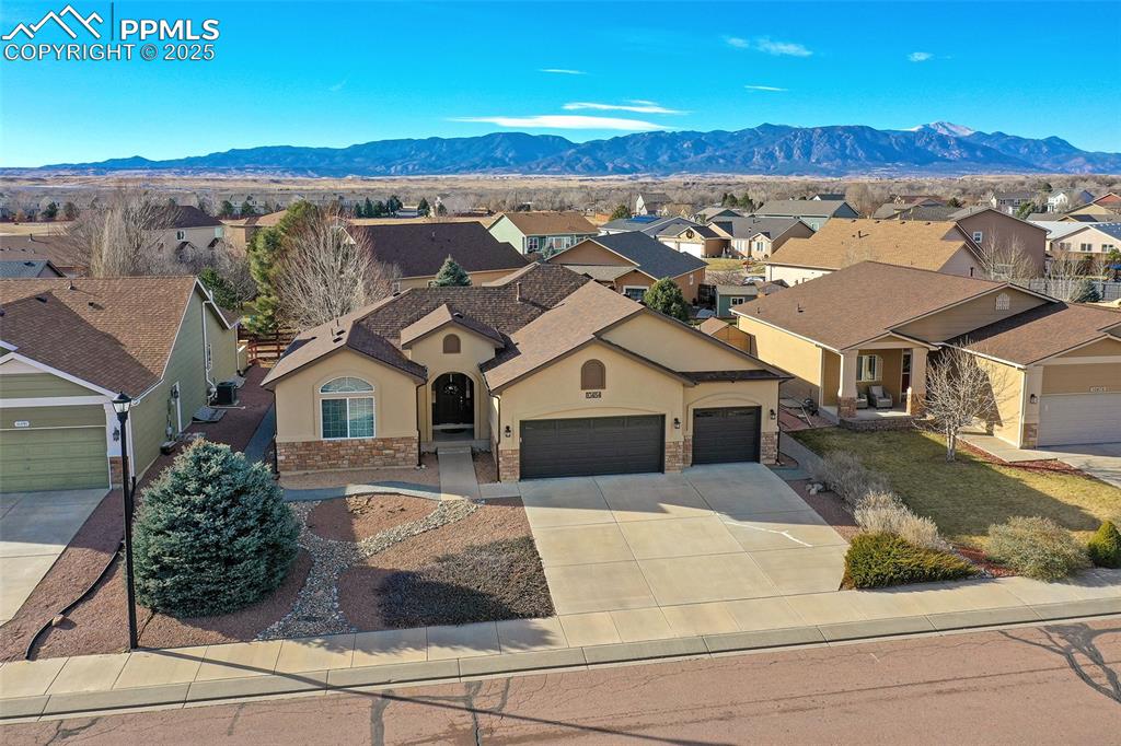 10484 Mile Post Loop Fountain, CO 80817 - Photo 42 of 50 an aerial view of a house