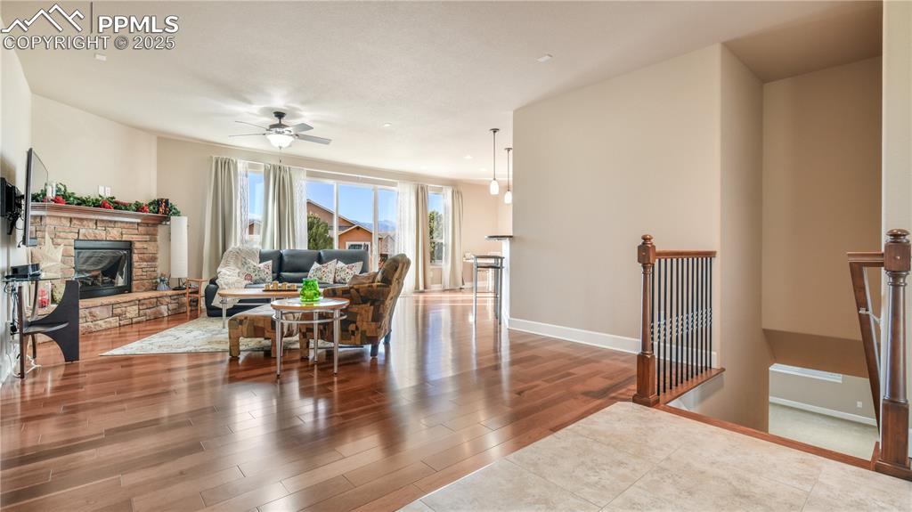 10484 Mile Post Loop Fountain, CO 80817 - Photo 6 of 50 a view of a livingroom with furniture and a ceiling fan