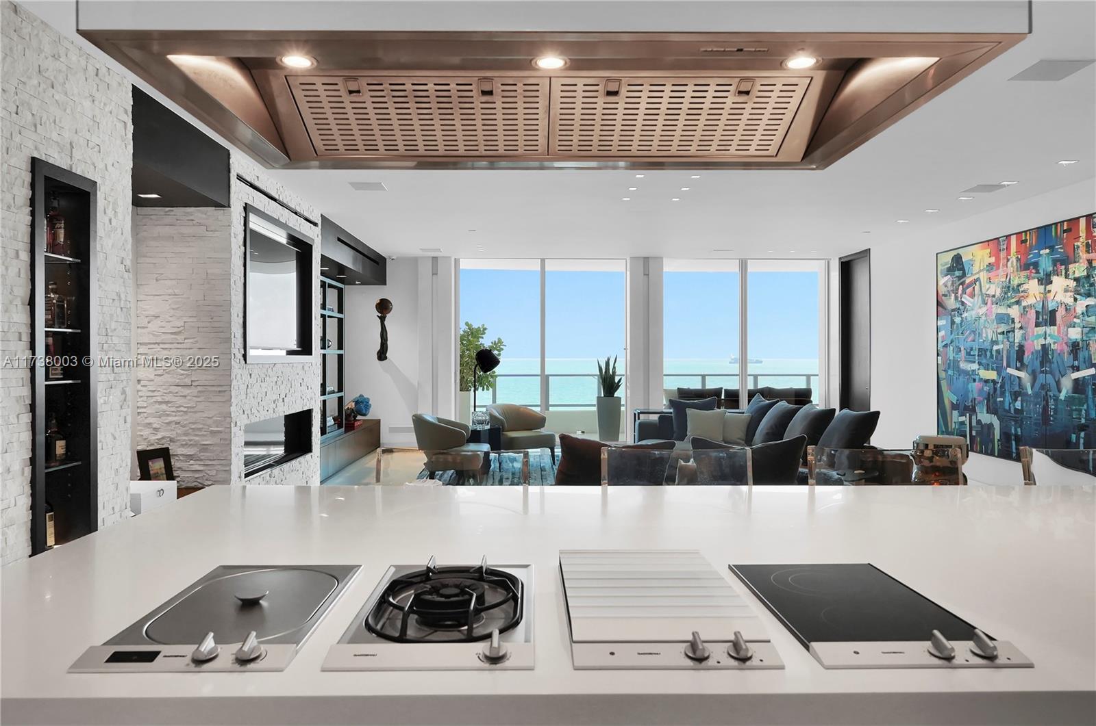 125 Ocean Drive, Unit PH Miami Beach, FL 33139 - Photo 17 of 56 a view of living room with furniture and large window