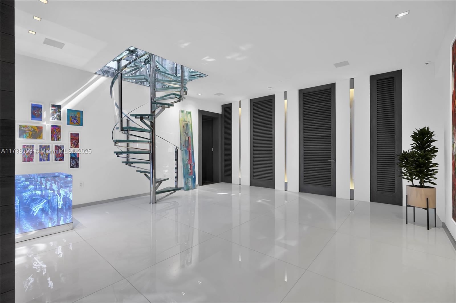 125 Ocean Drive, Unit PH Miami Beach, FL 33139 - Photo 46 of 56 a view of a livingroom with furniture and staircase