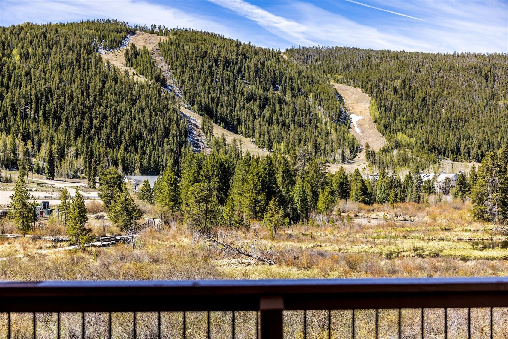 60 Oro Grande Road, Unit 204 Keystone, CO 80435 - Photo 28 of 50 a view of a yard from a balcony