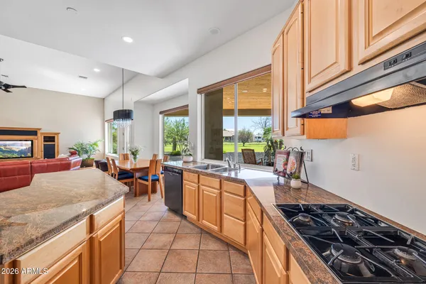 an aerial view of a houses with outdoor space