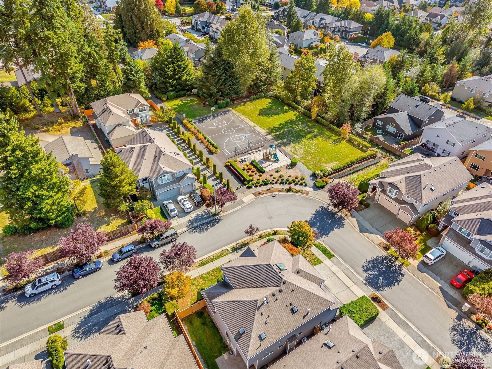 3631 214th Place Southeast Bothell, WA 98021 - Photo 36 of 38 an aerial view of residential houses with outdoor space