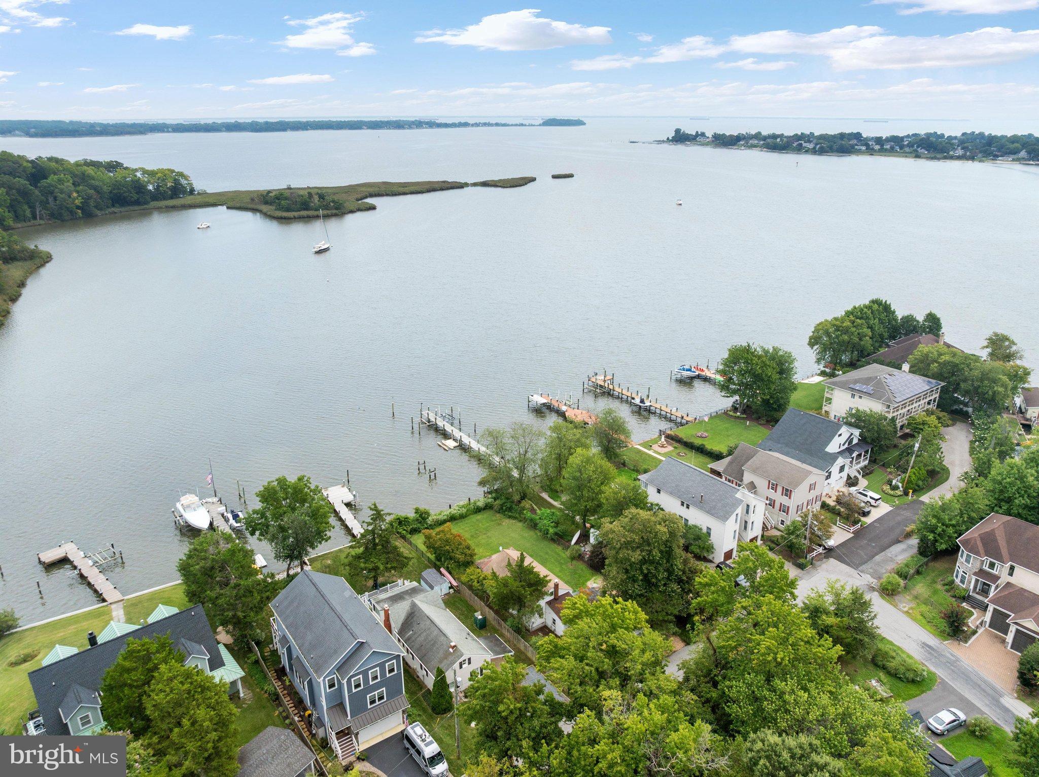 3635 Branhum Road Edgewater, MD 21037 - Photo 24 of 41 Aerial view from Selby Bay to South River