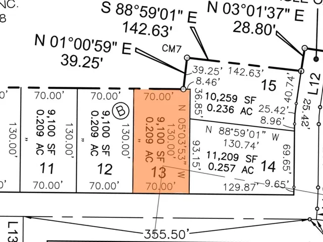 a view of a garden with houses