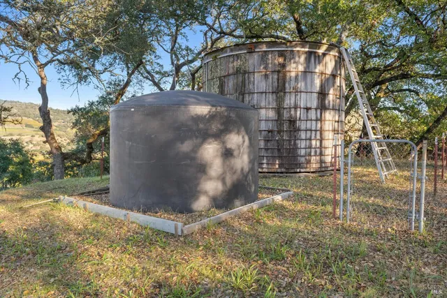 a view of a small yard