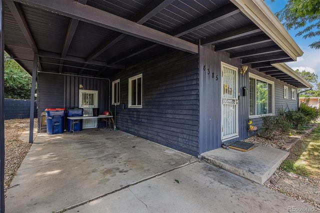 a view of a storage room