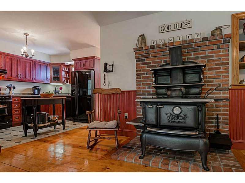 522 Blackstrap Road Falmouth, ME 04105 - Photo 12 of 31 Kitchen. The antique stove is homey...