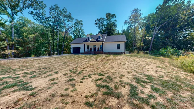 a house with a tree in front of it