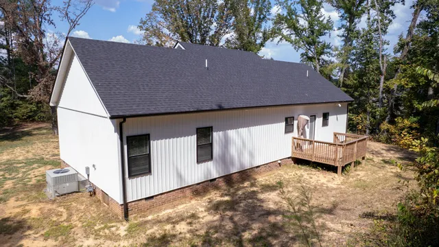 a house view with a outdoor space