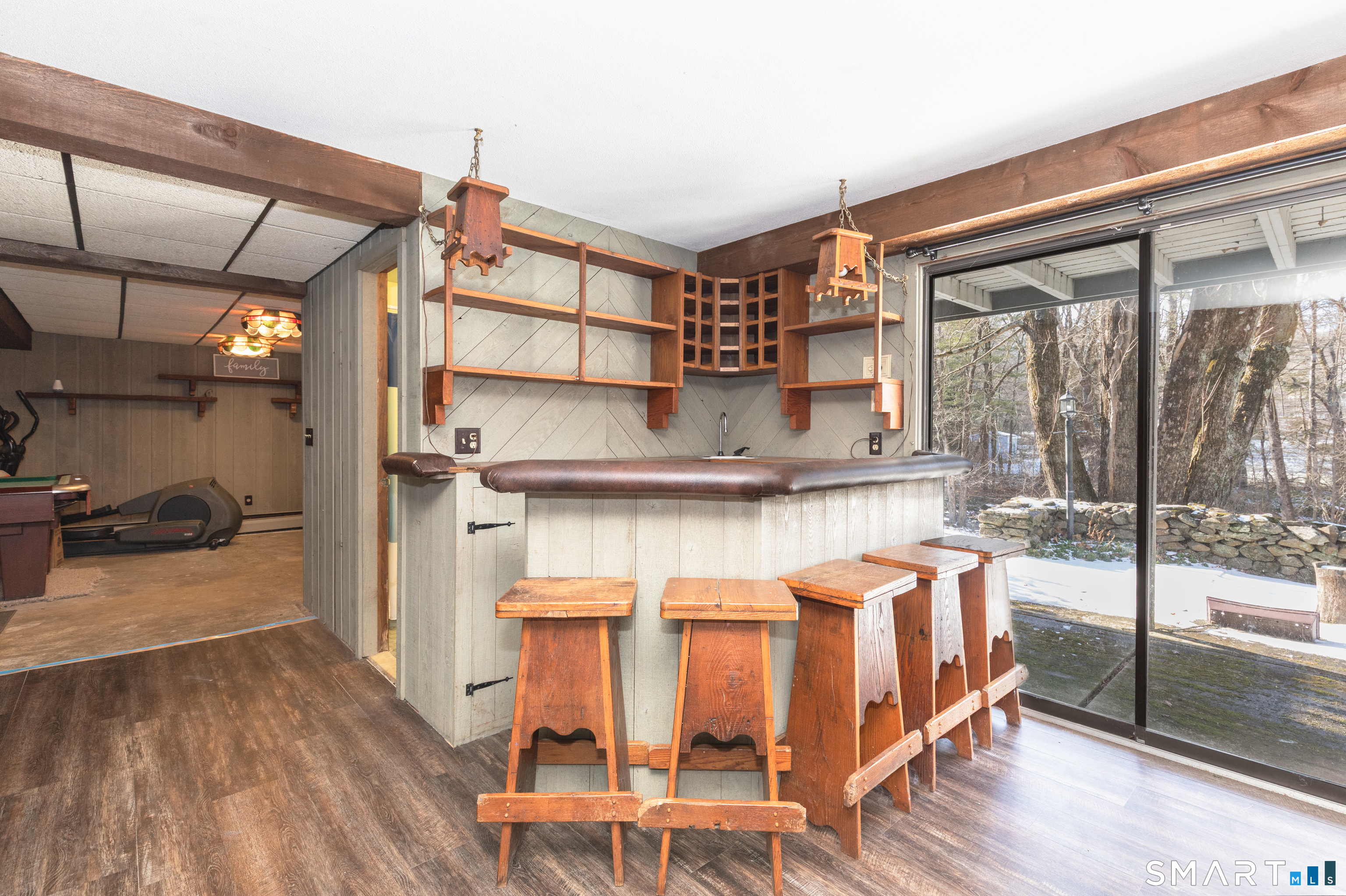 637 Watertown Road Middlebury, CT 06762 - Photo 26 of 40 a kitchen view with a sink and wooden floor