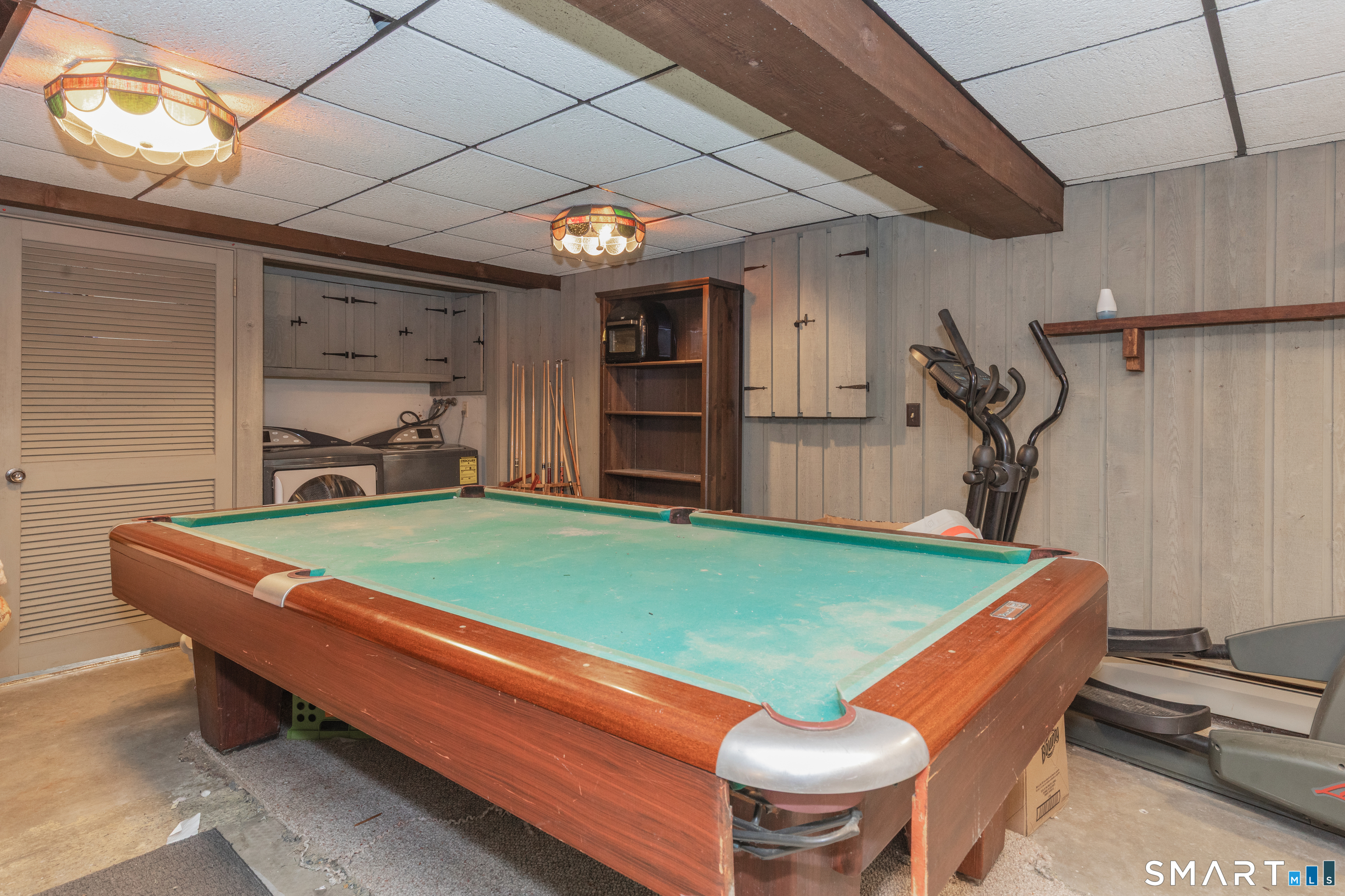 637 Watertown Road Middlebury, CT 06762 - Photo 29 of 40 a room with pool table and windows