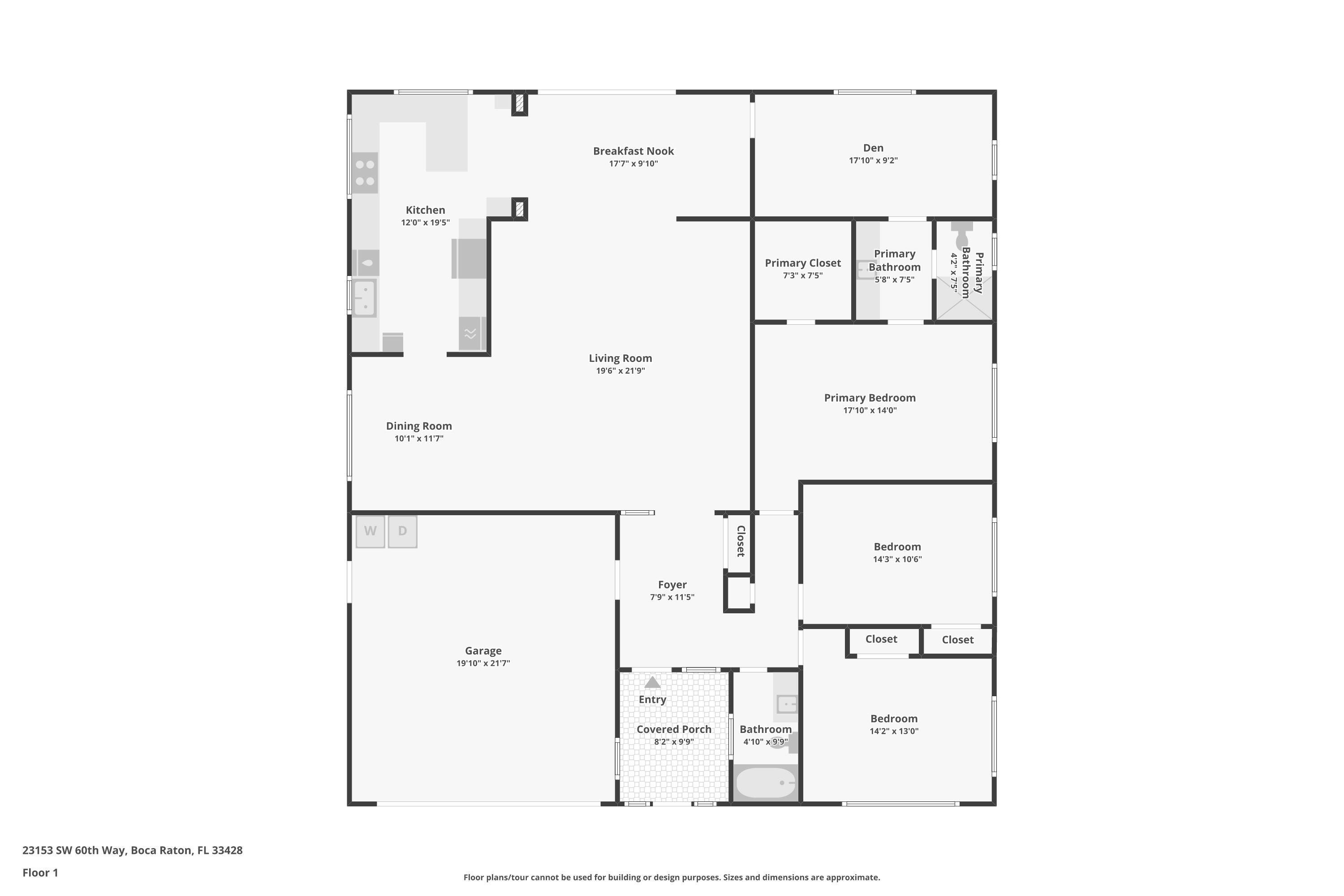 23153 Southwest 60th Way Boca Raton, FL 33428 - Photo 55 of 55 Floor Plan 23153