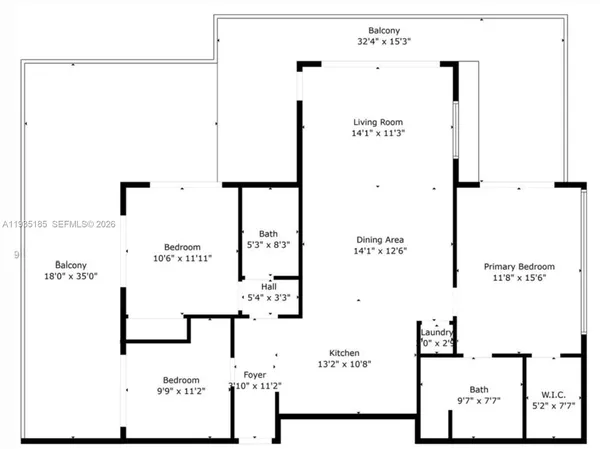 a view of a kitchen with a large window