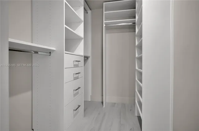 a view of walk in closet