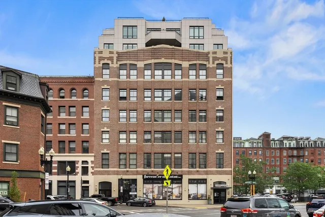 a front view of a building