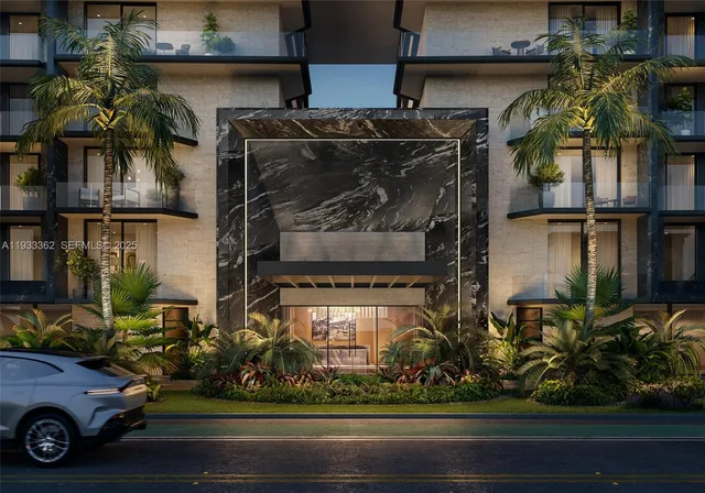 a view of a lake with a building in the background