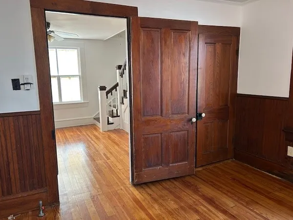 wooden floor in an empty room