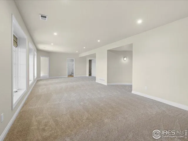 a view of an ocean and a city