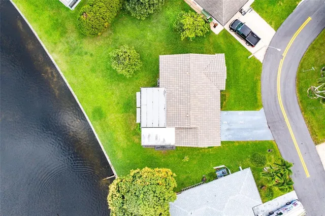 a view of a garden with an outdoor seating