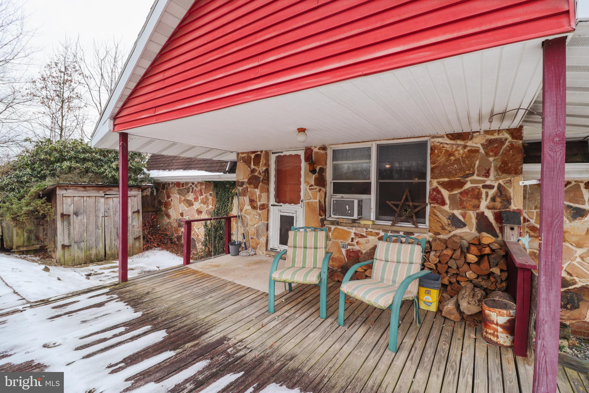 81 Rupp Road Gettysburg, PA 17325 - Photo 36 of 53 Charming porch with rustic stone accents.