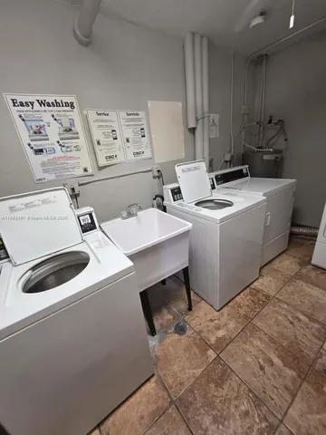 a view of a garden with a slide