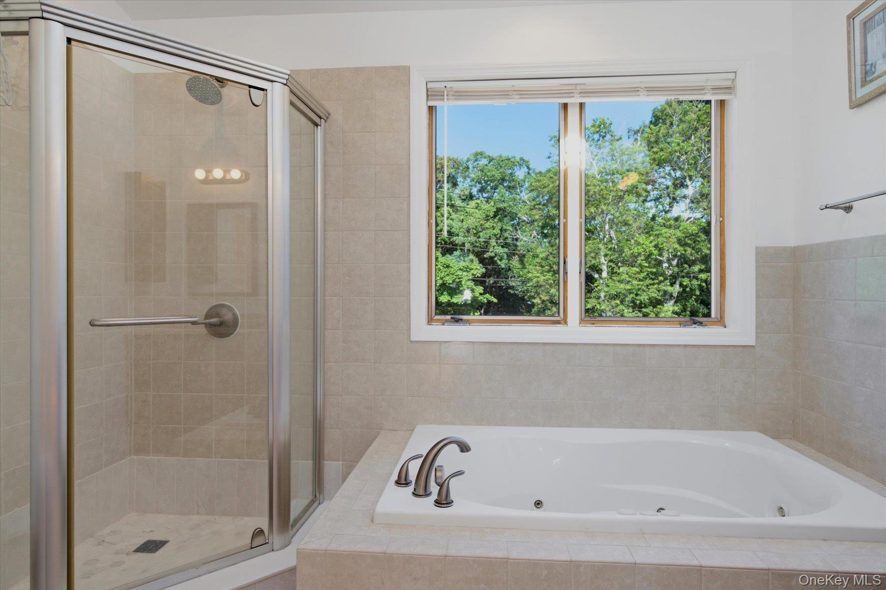 498 Miller Place Road Miller Place, NY 11764 - Photo 17 of 37 Primary bathroom with Jacuzzi and oversized shower