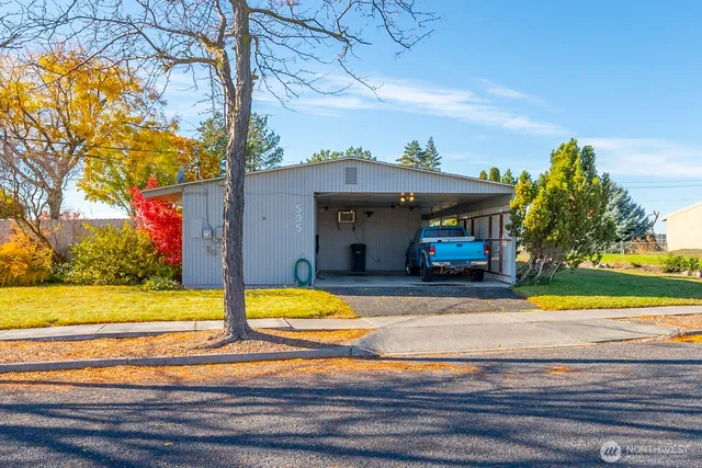 a view of a volley ball court