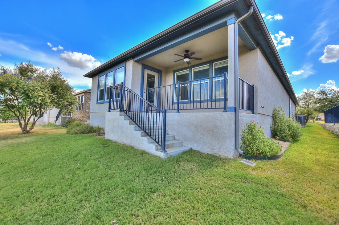 106 Kickapoo Creek Lane Georgetown, TX 78633 - Photo 29 of 33 a view of a house with a yard and garden