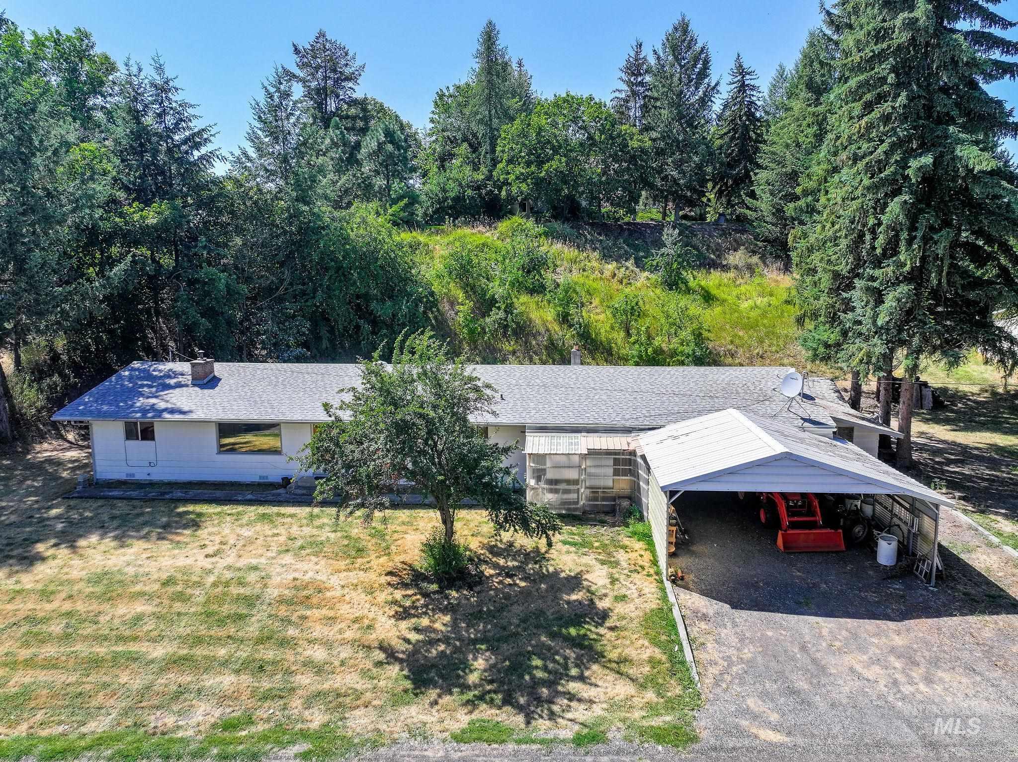 View from above of property