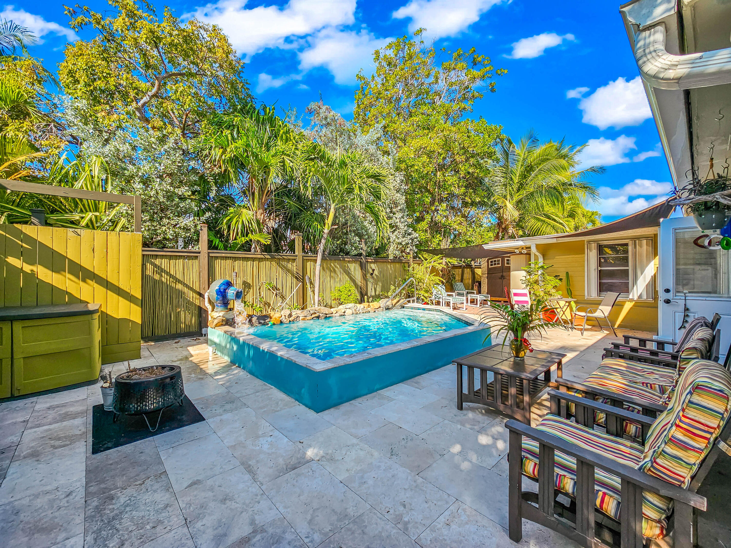 1609 United Street Key West, FL 33040 - Photo 7 of 74 Backyard Pool Lounge Area (3)