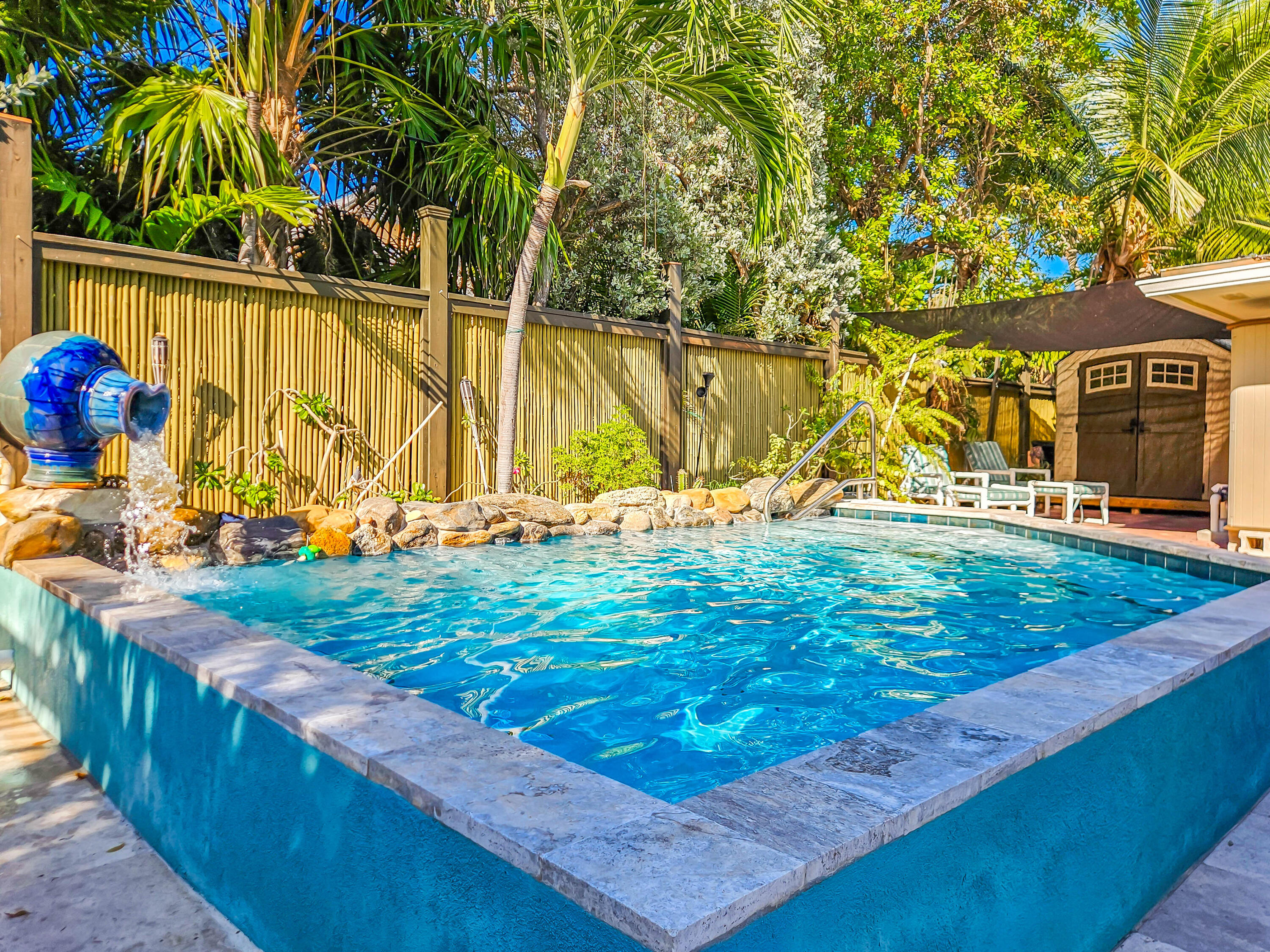 1609 United Street Key West, FL 33040 - Photo 8 of 74 Backyard Pool Lounge Area (4)