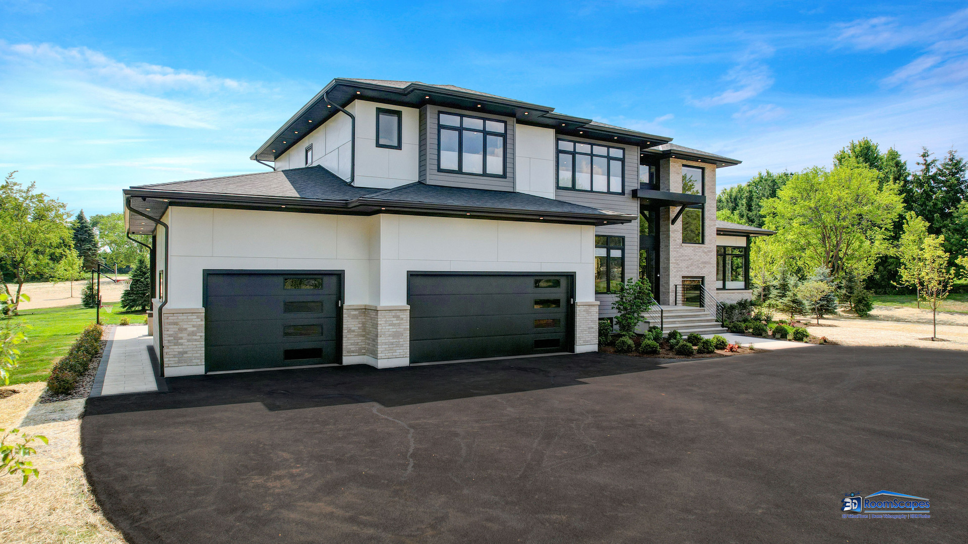 25 Rolling Hills Drive Barrington Hills, IL 60010 - Photo 119 of 127 a front view of a house with a yard and garage