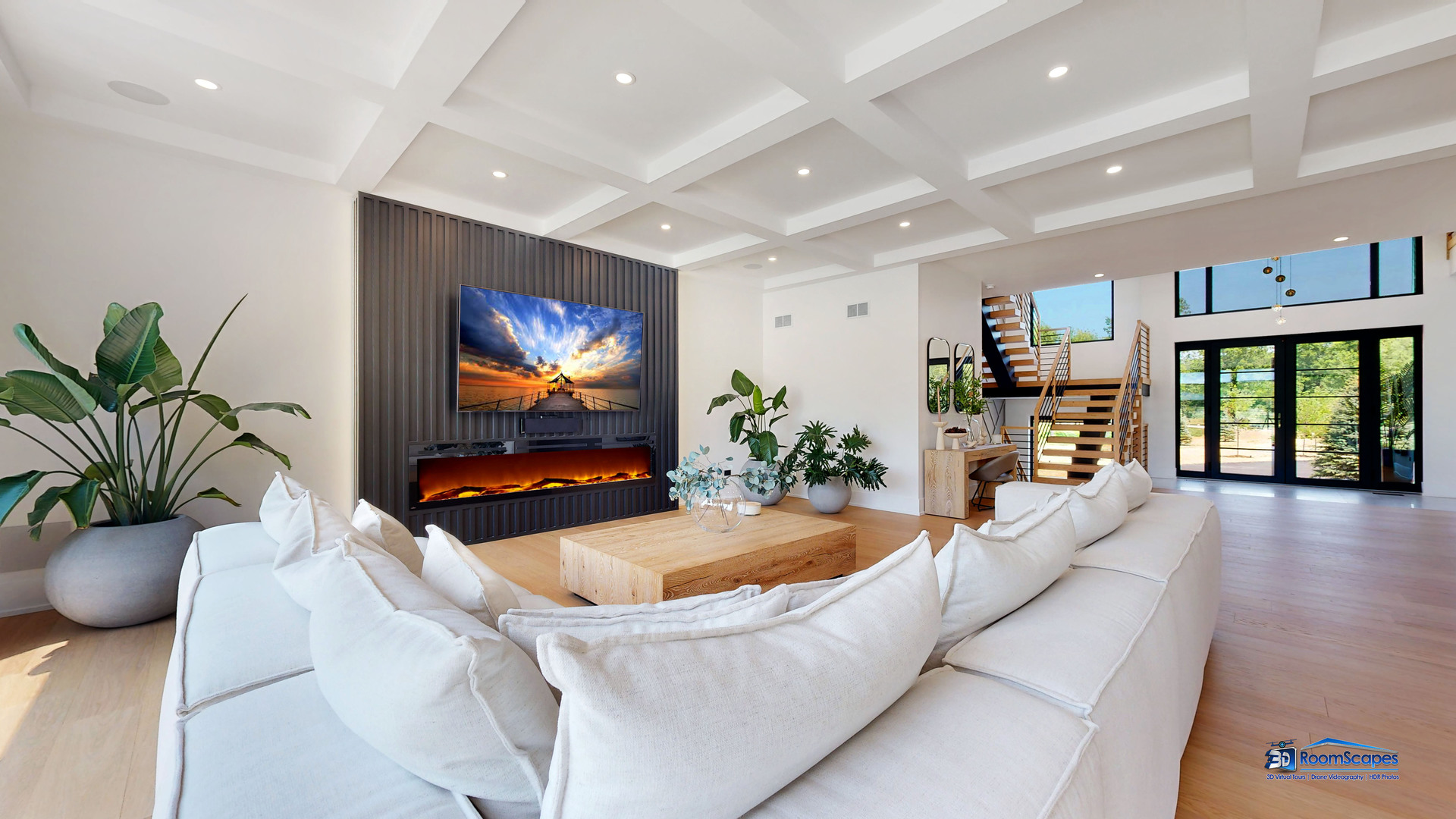 25 Rolling Hills Drive Barrington Hills, IL 60010 - Photo 13 of 127 a living room with furniture and a flat screen tv