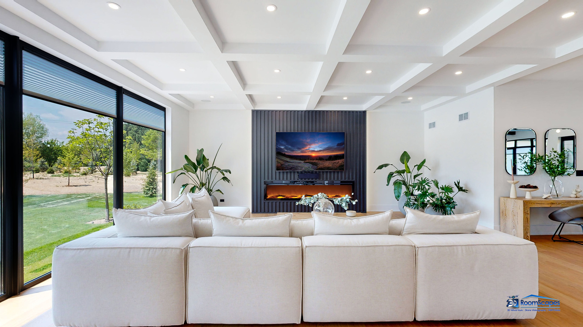 25 Rolling Hills Drive Barrington Hills, IL 60010 - Photo 20 of 127 a living room with furniture and a flat screen tv