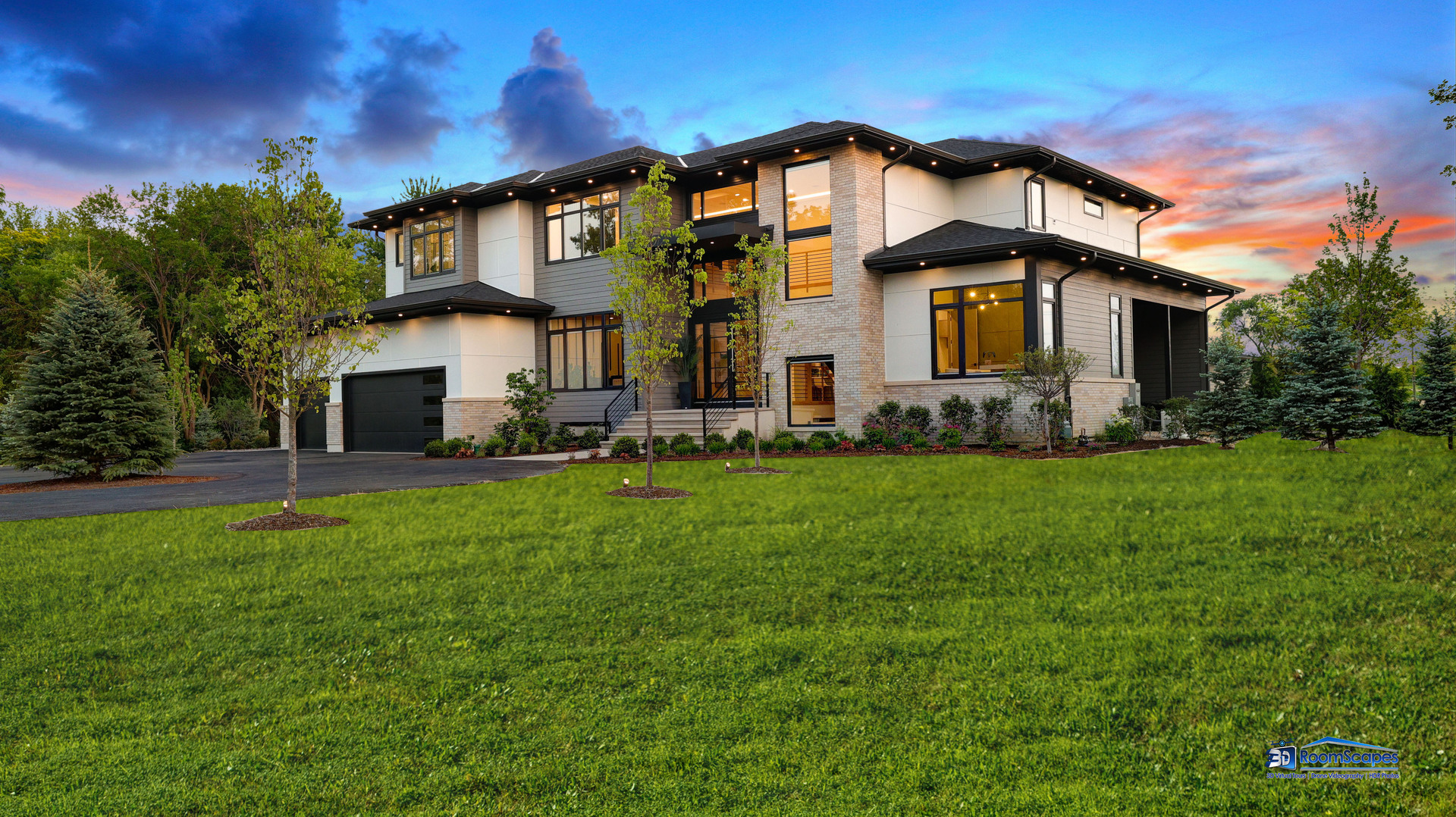 25 Rolling Hills Drive Barrington Hills, IL 60010 - Photo 3 of 127 a front view of a house with a yard