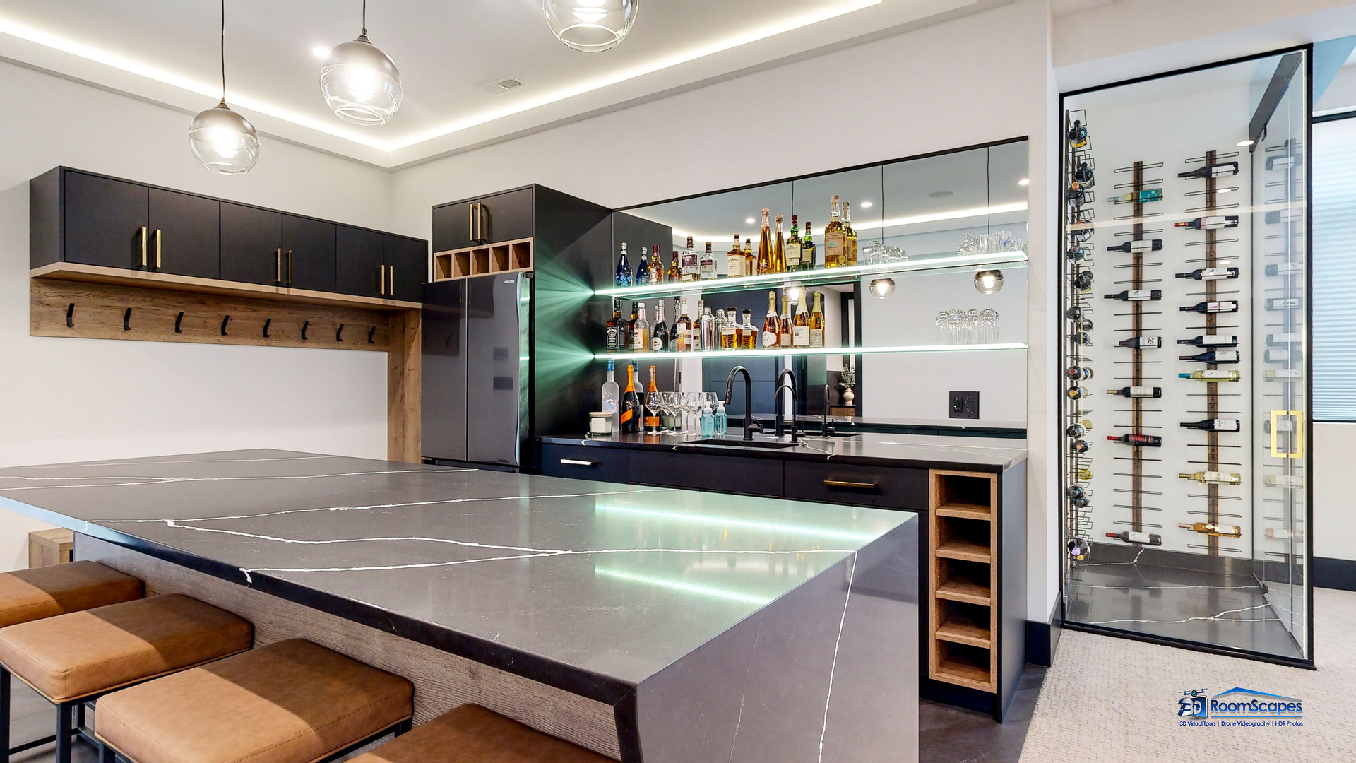 25 Rolling Hills Drive Barrington Hills, IL 60010 - Photo 67 of 127 a room with stainless steel appliances kitchen island granite countertop a table chairs in it and wooden floor