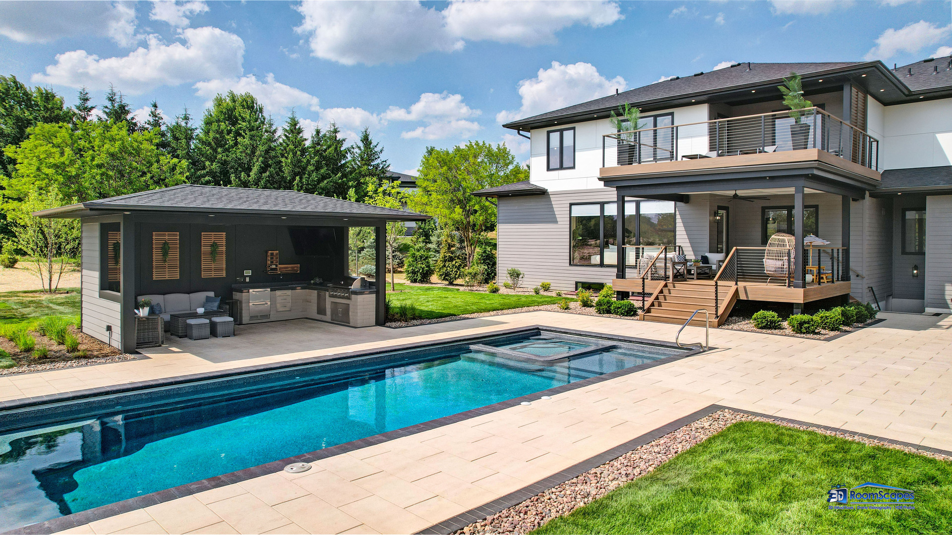 25 Rolling Hills Drive Barrington Hills, IL 60010 - Photo 83 of 127 a patio with a table and chairs and potted plants
