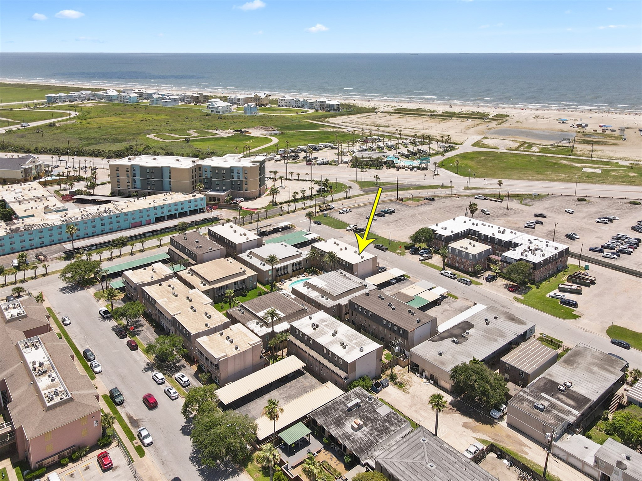 215 Postoffice Street, Unit 1208 Galveston, TX 77550 - Photo 19 of 19 a view of a city with an ocean view