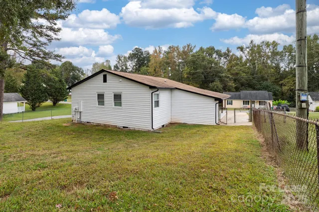 a house with trees in front of it