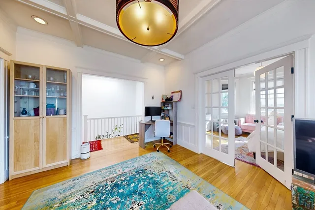 a view of a living room and a living room